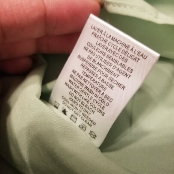 NWT Christian Lacroix Pastel Light Green Maxi Long Dress Ruffles Chiffon Medium - Picture 12 of 16